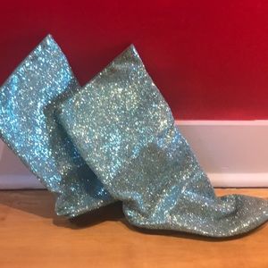 Fun Vintage Glitter Disco Boots | Bouliers